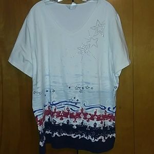 4th of July Tee 3X C J Banks